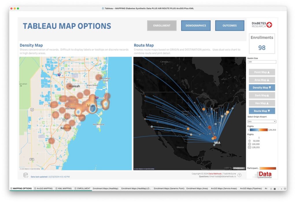 Tableau Density Map Options
